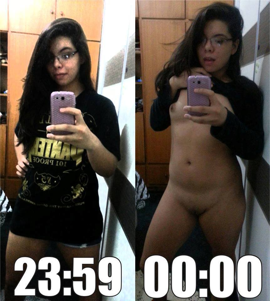 Brasileñas amateur desnudas en el espejo
